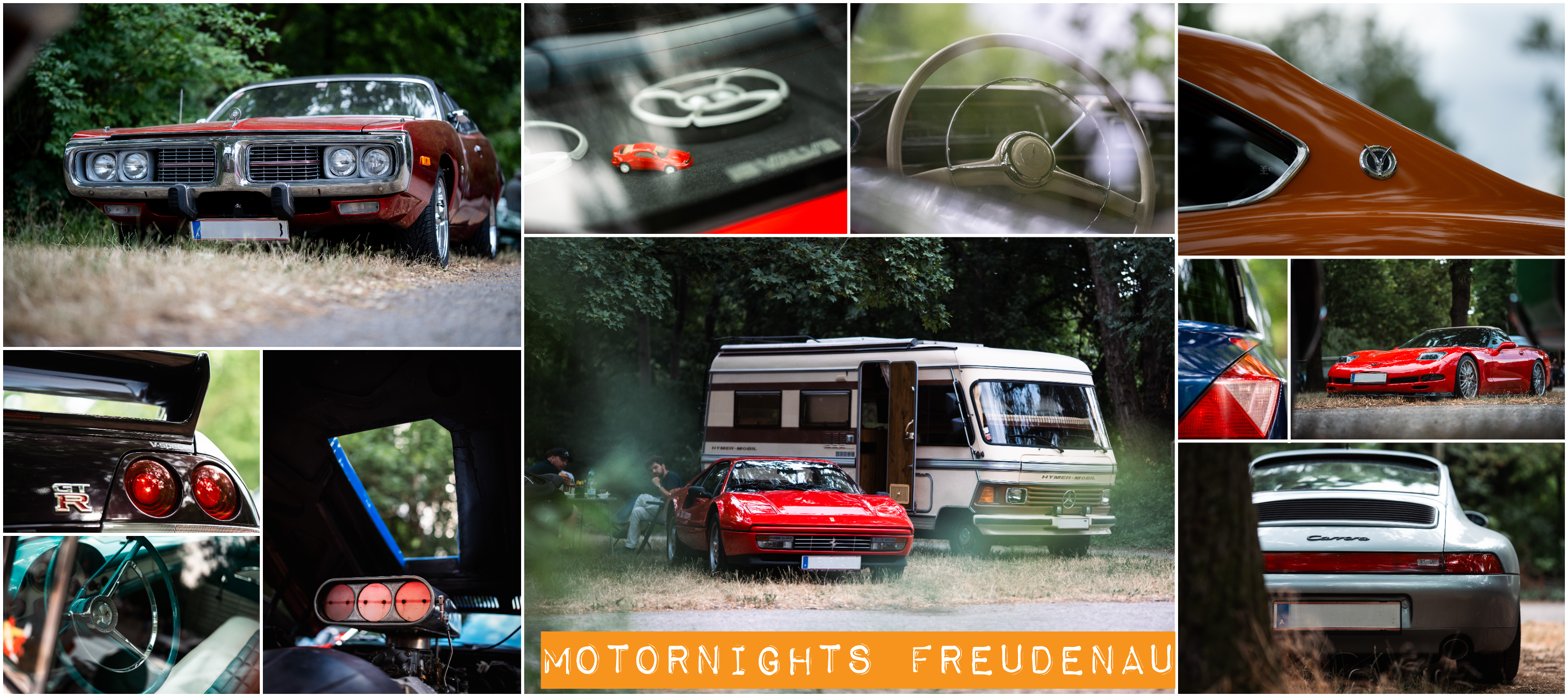 Freudenau — dreiteilige Instagram-Collage